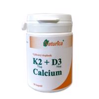 NATURICA K2 + D3 Calcium 30 kapsúl