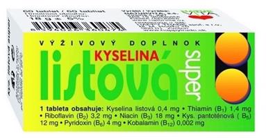 Naturvita Kyselina listová Super 60 tabliet