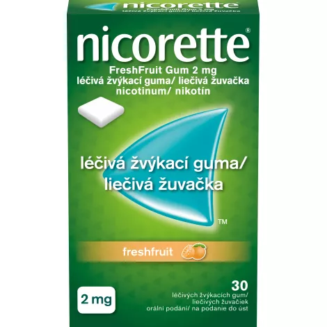 Nicorette Freshfruit Gum 2 mg gum.med.30 x 2 mg