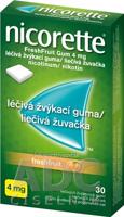 Nicorette Freshfruit Gum 4 mg gum med 1x30 ks