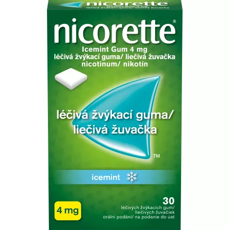 Nicorette Icemint Gum 4 mg gum.med.30 x 4 mg