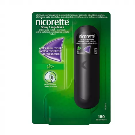 Nicorette Spray 1 mg/dávka aer.ora.1 x 13,2 ml/150dávok