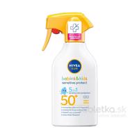 Nivea Sun detský sprej na opaľovanie Sensitive OF 50+, 200ml