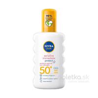 Nivea Sun sprej na opaľovanie Sensitive OF 50+, 200ml