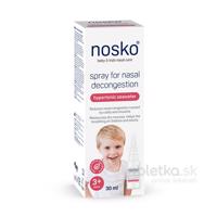 Nosko sprej na uvoľnenie upchatého nosa hypertonická morská voda 30ml