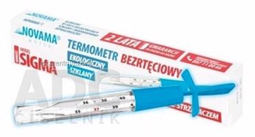 NOVAMA WHITE SIGMA Teplomer analógový sklenený, bezortuťový 1x1 ks