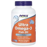 NOW Ultra Omega 3 (rybí olej) 180 kapsúl