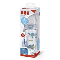 NUK FC+ Fľaša s kontrolou teploty 300 ml + silikónový cumlík flow control 6-18 mesiacov 1 ks