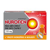 NUROFEN Čapíky pre deti 125 mg 10 kusov