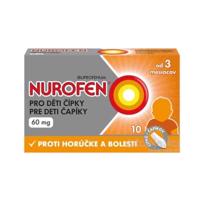 NUROFEN pre deti čapíky 60mg 10 čapíkov