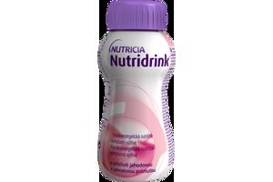 NUTRIDRINK jahodová sol 4 x 200 ml