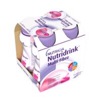 NUTRIDRINK Multi fibre jahodová príchuť 4 x 200 ml