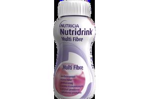 NUTRIDRINK MULTIFIBRE jahodová príchuť 4 x 200 ml