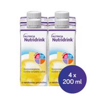 NUTRIDRINK S vanilkovou príchuťou 4 x 200 ml