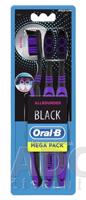 Oral-B BLACK ALLROUNDER Medium zubná kefka manuálna 1x3 ks