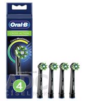 Oral-B CROSS ACTION Black čistiace náhradné hlavice 1x4 ks