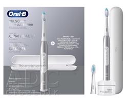 Oral-B PULSONIC SLIM LUXE 4500 SILVER sonická zubná kefka + náhradná hlavica + puzdro, 1x1 set