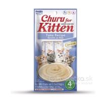 Pamlsok pre mačky Inaba Churu Kitten, tuniak 4x14g