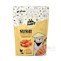 Pamlsok pre psov Mr. Bandit Sushi Chicken & Fish 80g