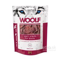 Pamlsok pre psov Woolf Soft Strips of Duck 100g