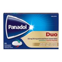 PANADOL Duo 500 mg/200 mg na bolesť hlavy a zubov 20 tabliet