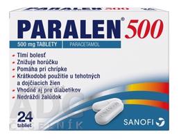 PARALEN 500 tbl 500 mg (blis.Al/PVC) 1x24 ks