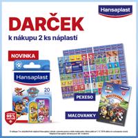 Hansaplast náplasti+darček pexeso Labková patrola