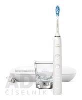 Philips Sonicare DiamondClean 9000 White elektrická sonická zubná kefka (HX9911/27) s nabíjacím puzdrom a pohárom, biela, 1x1 set