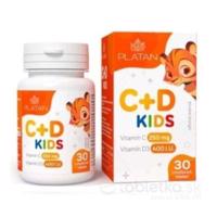 PLATAN Vitamín C + D KIDS cmúľacie tablety 1x30 ks