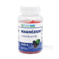 PLUS LEKÁREŇ Magnézium + vitamín B6, hroznová príchuť 60 želé cukríkov