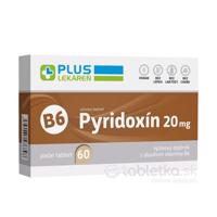 PLUS LEKÁREŇ Pyridoxín 20 mg (vitamín B6) 30 tabliet