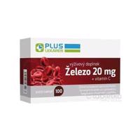 PLUS LEKÁREŇ Železo 20 mg + vitamín C 100 tabliet