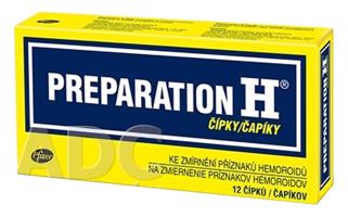 Preparation H čapíky 12 ks