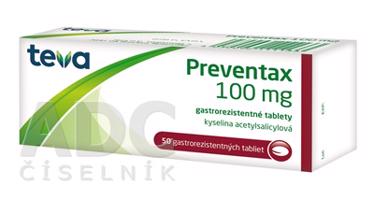 Preventax 100 mg tbl.ent.50 x 100 mg