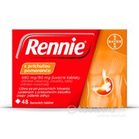 Rennie s príchuťou pomaranča 680mg/80mg 48 tabliet