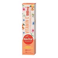 REVITAL Botanicals vitamín C 1000mg marhuľa a zelený čaj 20 šumivých tabliet