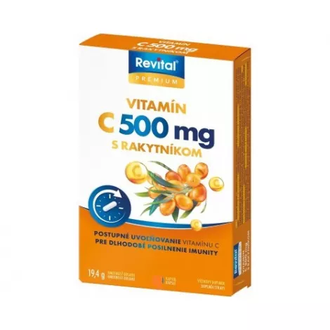 Revital PREMIUM VITAMIN C 500 mg s rakytníkom 60 cps