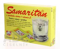 SAMARITAN s arómou citrónu + vitamín C šumivý nápoj v prášku, vrecká 8x5 g (40 g)