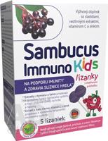 Sambucus Immuno Kids lízanky, malinová príchuť 1x5 ks