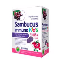 SAMBUCUS Immuno kids lízatka malinová príchuť 5 ks