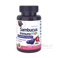 Sambucus Immuno Kids želatínové cukríky s malinovou príchuťou 60ks