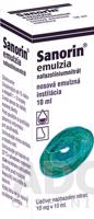 Sanorin emulzia kvapky 10 ml