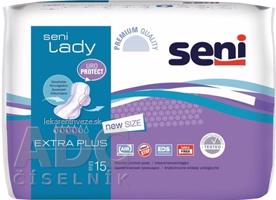 Seni Lady EXTRA PLUS Vložky inkontinenčné, rozmer 15x33 cm, savost 590 ml, 1x15 ks