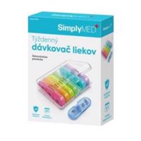 SIMPLYMED Týždenný dávkovač liekov otvárací model 21010 1 kus