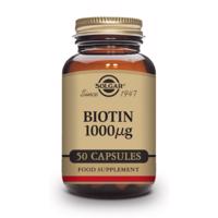 SOLGAR Biotin 1000 µg pre vlasy a pokožku 50 kapsúl