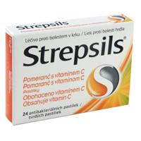 STREPSILS Pomaranč s vitamínom C 24 past