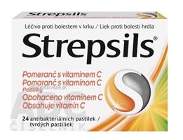 Strepsils Pomaranč s vitamínom C pas ord 1x24 ks