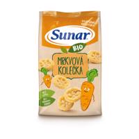 SUNAR Bio detské chrumky mrkvové kolieska 45 g