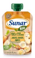 Sunar BIO Kapsička Jablko, banán, mrkva 100 % ovocia a zeleniny (od ukonč. 4. mesiaca) 1x100 g