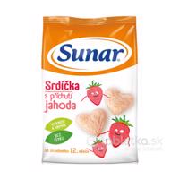 Sunar Detský snack Srdiečka s príchuťou jahoda 50g